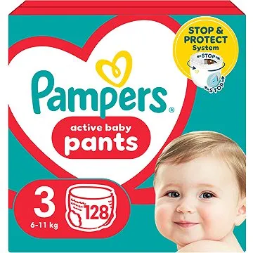 PAMPERS Pants Midi veľ. 3 (128 ks) – Mega Box (8006540069417)
