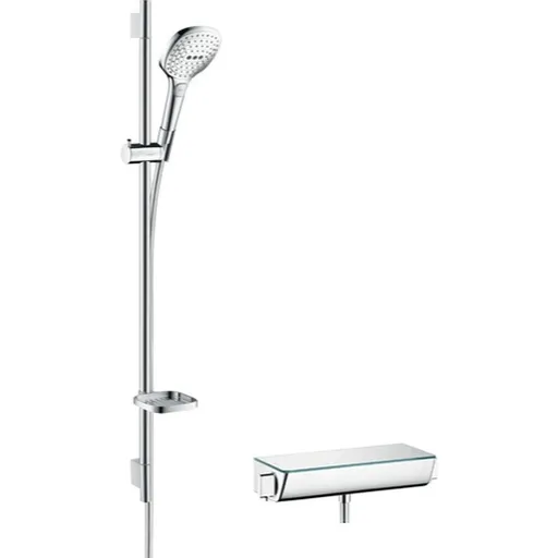Hansgrohe Raindance Select E sprchový systém na stěnu s termostatickou batériou chróm 27039000