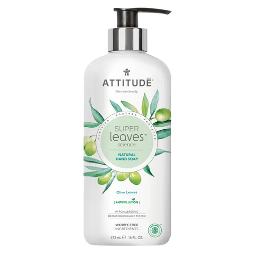 ATTITUDE Super leaves prírodné mydlo na ruky olivové listy 473 ml