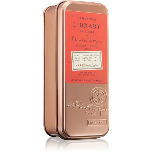 Paddywax Library Charles Dickens vonná sviečka 56 g