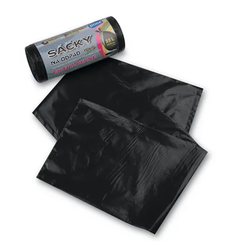 Vrecká na odpad LDPE TOP 50x60cm 35L 20mic 15ks v rolke