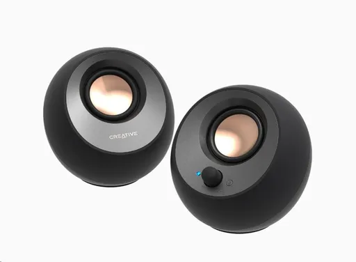 Creative PEBBLE V3, stolný 2.0 reproduktory s USB-C a Bluetooth 5.0 - čierne