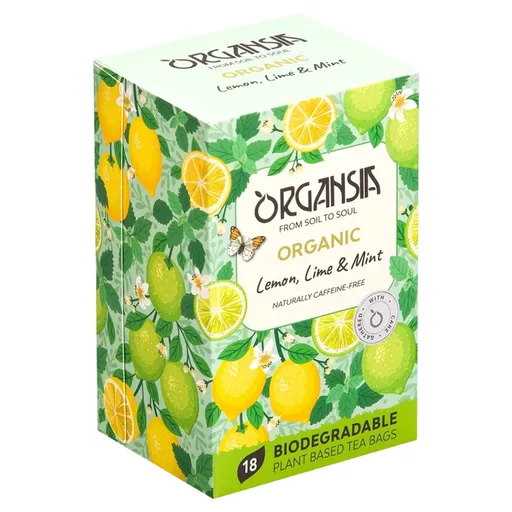 ORGANSIA Lemon lime & mint ovocno-bylinný čaj BIO 18 sáčkov