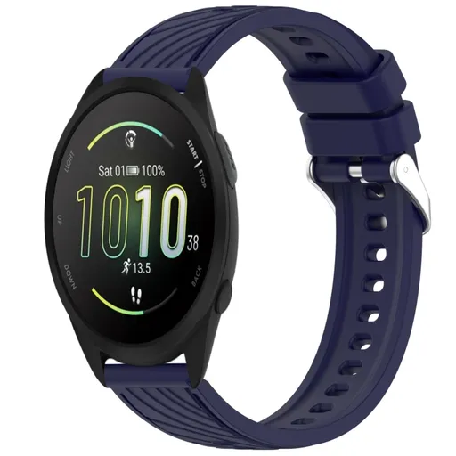 PRINTY Silikónový remienok pre Garmin Forerunner 165 tmavomodrý
