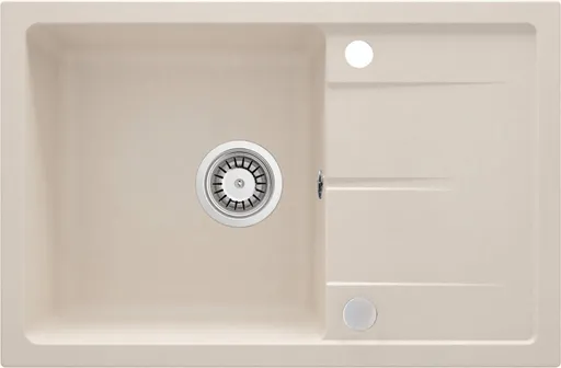 DEANTE DEANTE - Leda beige - Granitový drez s odkvapkávačom ZRD_5113