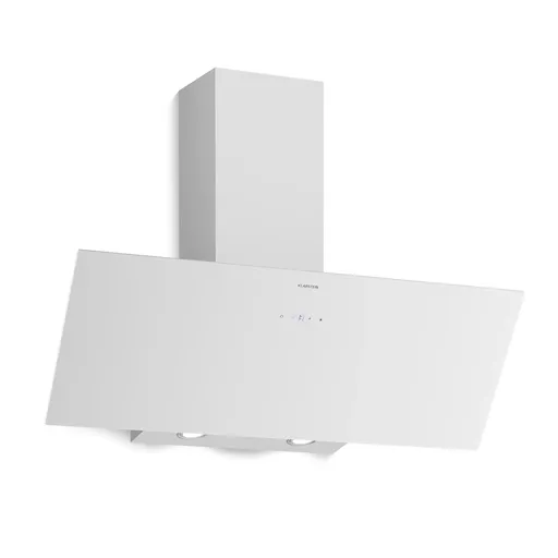 Klarstein Laurel šikmý digestor | režim odsávania vzduchu a recirkulácie | bezpečnostné sklo | 417 m³/h | 90 cm
