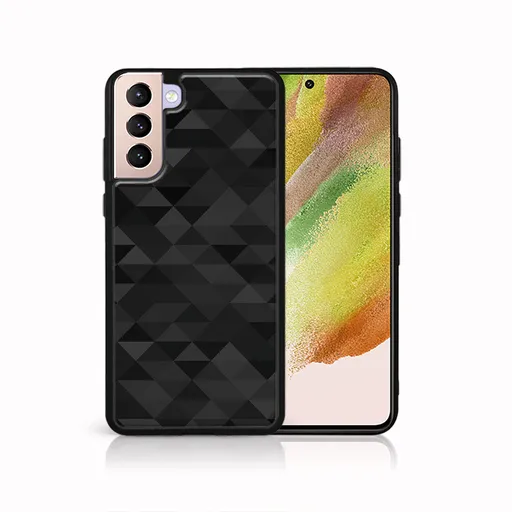 MY ART Ochranný kryt pre Samsung Galaxy S22 5G BLACK TRIANGLES (232)