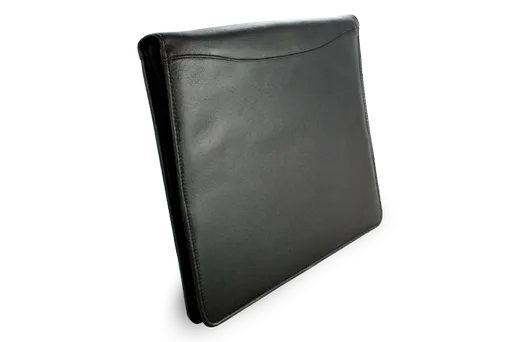 Čierna kožená zipsová spisovka A4 119-0358-60