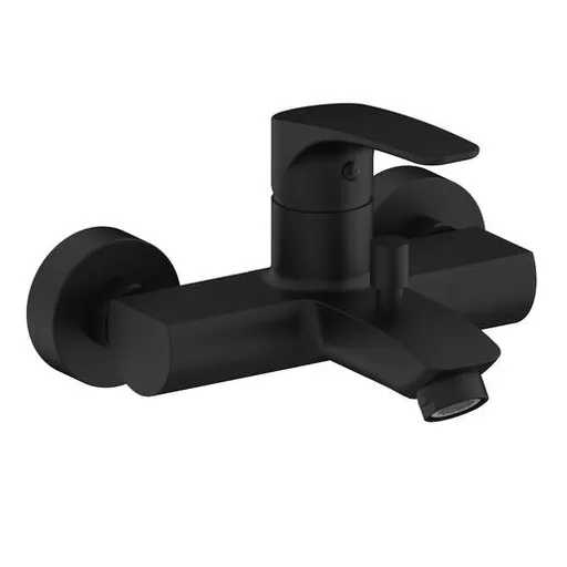 Vaňová batéria SAT Project bez sprchového setu 150 mm čierna matná SATBSPRO222C