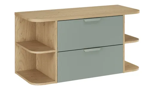 ArtCom Kúpeľňová skrinka s doskou ASTER Green LRSM D100cm | 100 cm