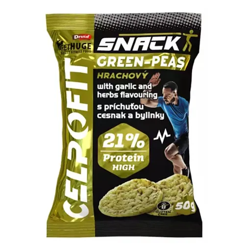 CELPO Fit Snack hrachový s príchuťou cesnak a bylinky 50 g