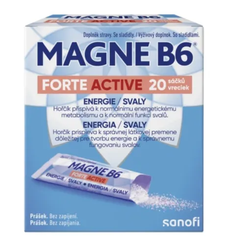MAGNE B6 FORTE ACTIVE 150 mg 20 vreciek