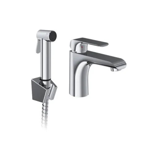 Ravak Flat umývadlová batéria s bidetovú spŕškou chróm X070438