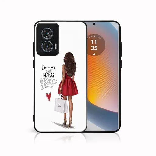 MY ART Ochranný kryt pre Motorola Edge 50 Fusion RED DRESS (137)