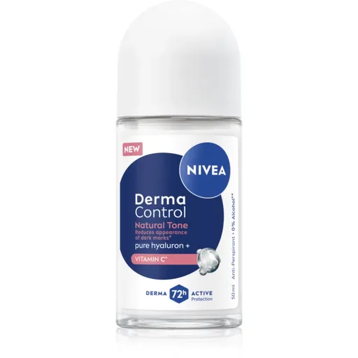 NIVEA Derma Control Natural Tone guličkový antiperspirant proti tmavým škvrnám 50 ml