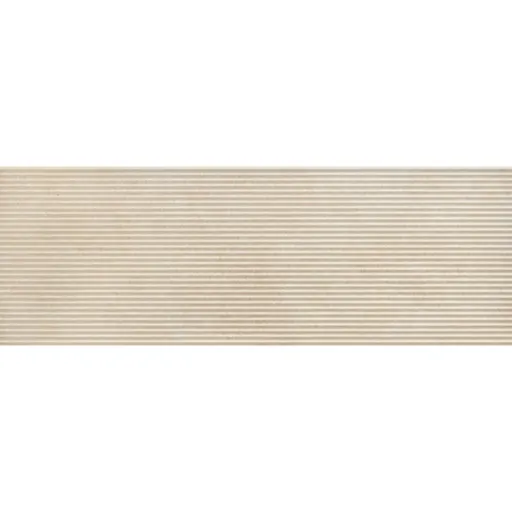 Obklad Ragno Travertino beige 3D cross cut 40x120 cm reliéfna RCUU