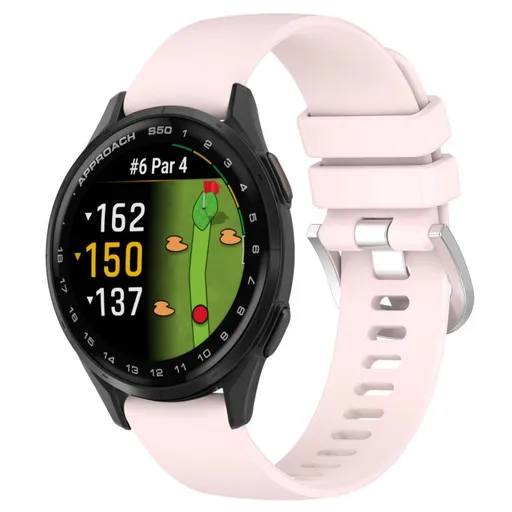 SILICONE Vymeniteľný remienok pre Garmin Approach S50 svetloružový