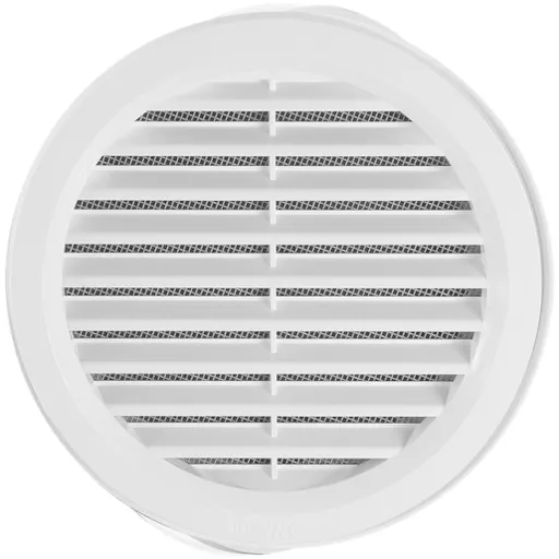 HACO vetracia mriežka 140,biela guľatá VM150B