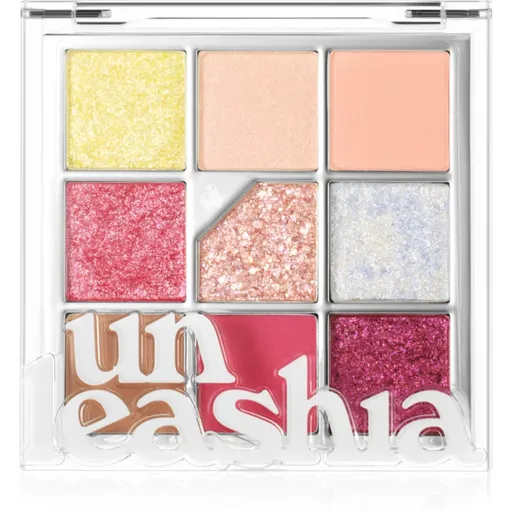 Unleashia Glitterpedia Eye Palette paletka očných tieňov odtieň No.7 All of Peach Ade 6.2 g