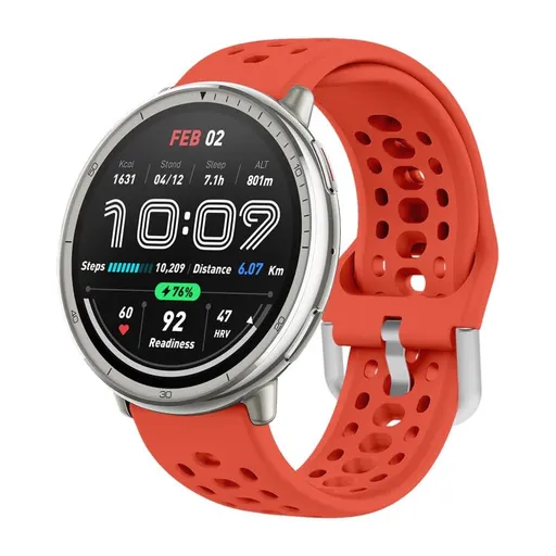 HOLE Silikónový remienok pre Amazfit Active 2 červený