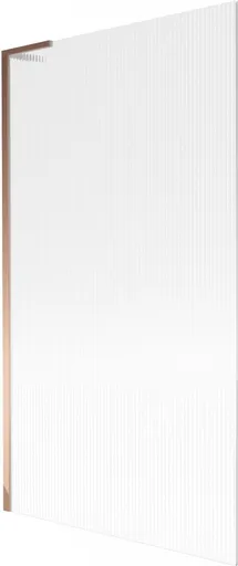 MEXEN/S - Next L vaňová zástena FIX 100 x 150, prúžky, ružové zlato 895-100-000-03-09-60