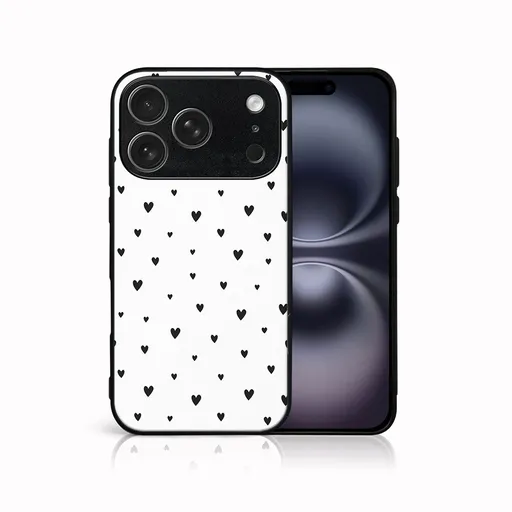 MY ART Ochranný kryt pre Apple iPhone 17 Pro Max BLACK HEARTS (167)