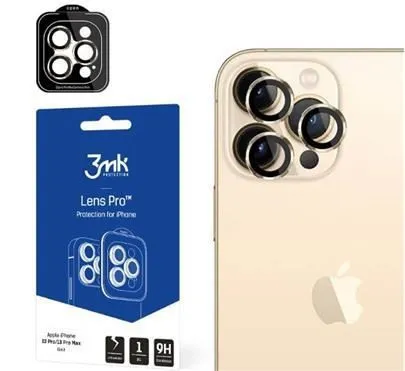 3mk Lens Protection Pro pre Apple iPhone 15 Pre Max, Dark Gold