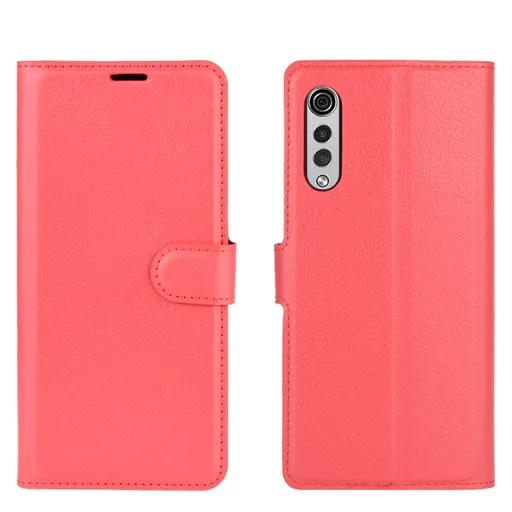 LITCHI Peňaženkový kryt LG Velvet červený