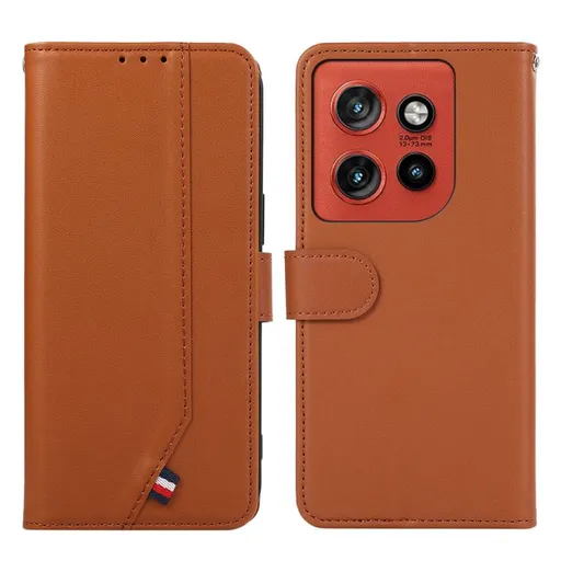 ABEEL DELICATE Peňaženkový obal Motorola Edge 70 hnedý