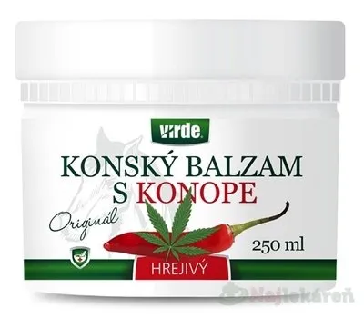 Virde konský balzam s konopím hrejivý 250 ml