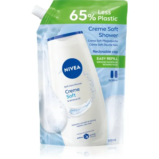 NIVEA Creme Soft krémový sprchový gél náhradná náplň 500 ml