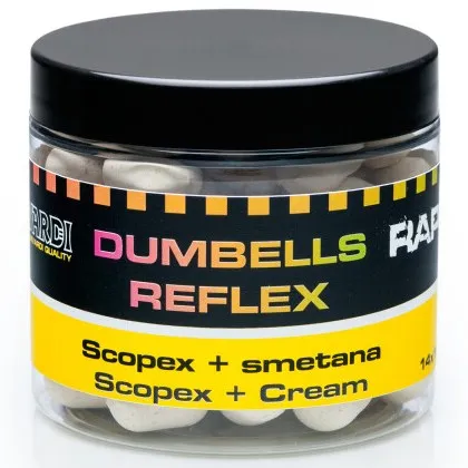 Mivardi plávajúce boilies rapid dumbells reflex 70 g 18 mm - scopex + smotana