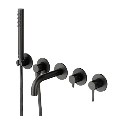 OMNIRES - Y vaňová batéria s 5 otvormi pre podomietkovú inštaláciu, grafitová Y1237-1SGR