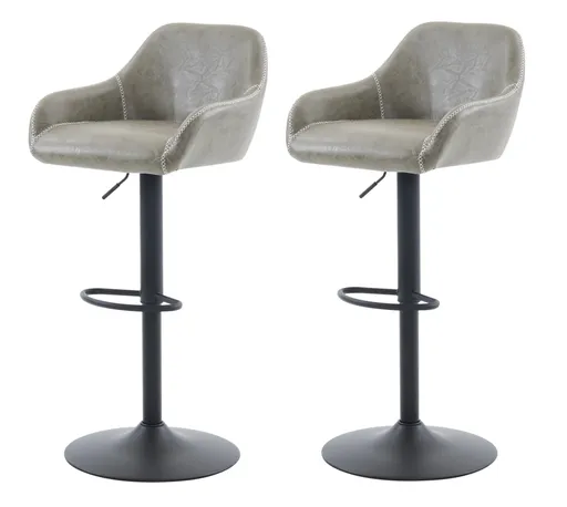 Sada barových stoličiek B-716 GREY3, 2 ks