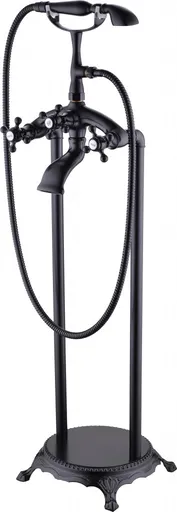 MEXEN - Retro čierna volněstojící vaňový baterie 75933-70