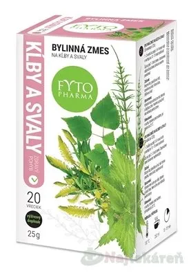 FYTO Bylinná zmes NA KĹBY A SVALY, 20x1,25 g