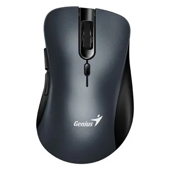 Myš bezdrátová, Genius Ergo 8100S 31030040401, kovově šedá, optická, 1600DPI