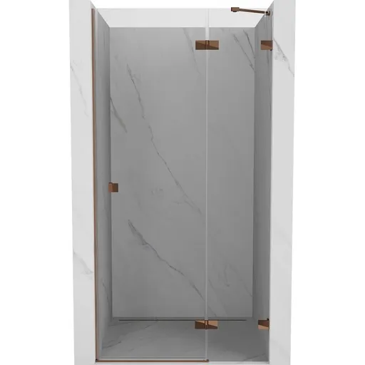 MEXEN/S - Lunar sprchové dvere krídlové pravé 115, transparent, ružové zlato 834-115-000-60-00-P