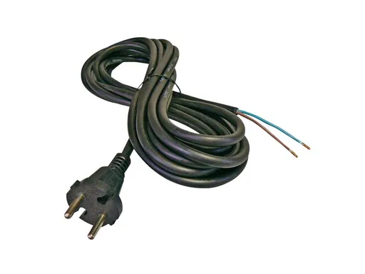 Flexo šnúra gumená 2x1,5mm2 3m čierna  GETI