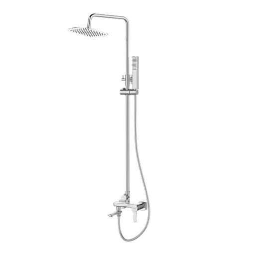 INVENA - Sprchový stĺp GLAMOUR TREND s batériou, chróm AU-05-B01-V