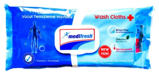 Medifresh vlhké utierky pre dospelých s klipom 60 ks