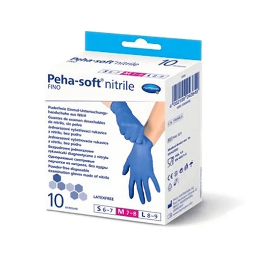 PEHA-SOFT Nitrile Fino Vyšetrovacie rukavice veľkosť M 10 kusov