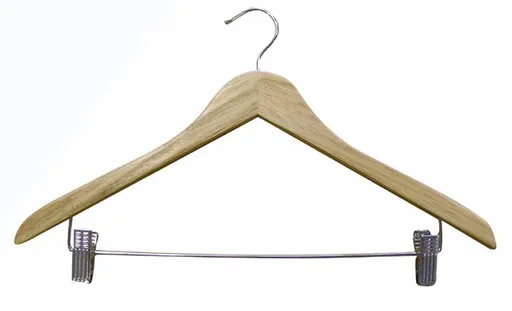 Drevené ramienko na šaty a nohavice TORO