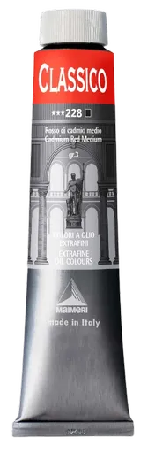 MAIMERI CLASSICO - Extra jemné olejové farby 228 - cadmium red medium, 0,2 L