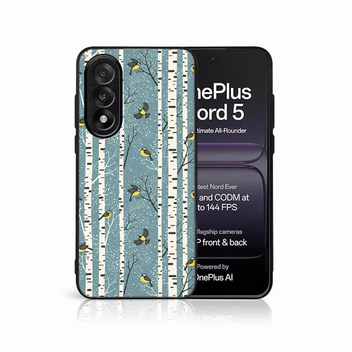 MY ART Kryt s vianočným dizajnom OnePlus Nord 5 5G BIRCH (072)