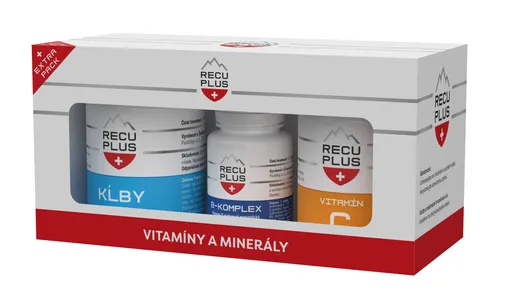 RECUPLUS kĺby, vitamín C, B-komplex, 3x 90 tabliet
