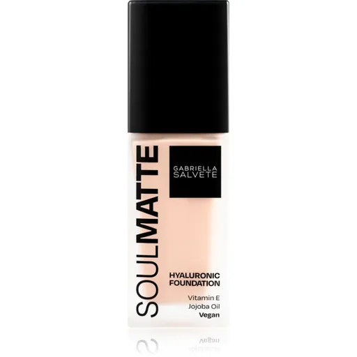 Gabriella Salvete SoulMatte Hyaluronic Foundation dlhotrvajúci make-up s matným efektom odtieň 01C Porcelain Cold 30 ml