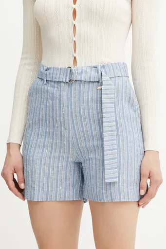 Šortky s prímesou ľanu Fracomina