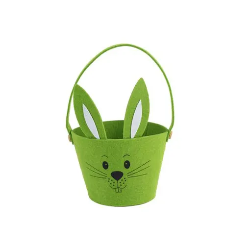 TORO Plstený veľkonočný košík 15cm zajac assort