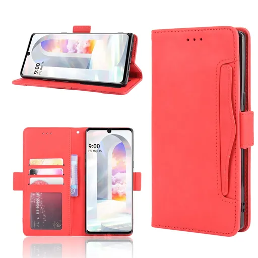 SLOT Peňaženkový obal pre LG Velvet červený